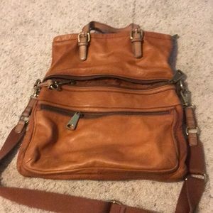 Fossil fold over messenger bag style purse